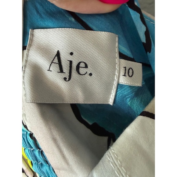 Aje Botanical Tiered Maxi Dress Cool Camellia Floral US 6 (AU 10) - Picture 3 of 9